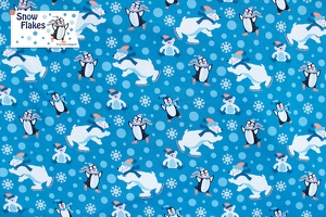BirgitBoley SnowFlakes Eisbaer Pinguin q typo