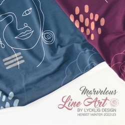 Marvelous Line Art lycklig design 081719