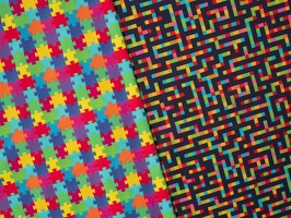 Henry Baumwollwebware Puzzle Labyrinth Pixel q-2