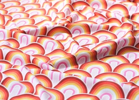 LyckligDesign Swafing FS24 Rainbows Orange Gelb Pink Rosa 253432 q