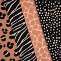 Ampfing Viskosewebware alleFarben Leo Zebra Giraffe Tupfen h1