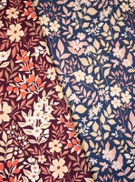 Frida Frenchterry Blumen Bordeaux Lila 743937 744645 h1
