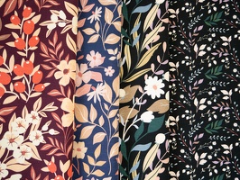 Frida Frenchterry Blumen Zweige Blaetter 743937 744645 741299 742299 q1