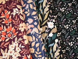 Frida Frenchterry Blumen Zweige Blaetter 743937 744645 741299 742299 q2