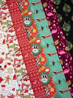 HollyHH25 Sweat alleFarben Weihnachtsfiguren Schneemaenner Borduere Sticker Dackel Weihnachtskugel h1