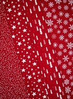 Wiebkehh25 tupfen sterne tannen schneeflocken Rot h1