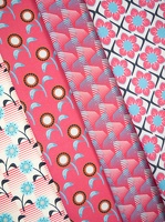 Rocha Canvas Blumen Streifen Kleingemusterd pink 333010 336934 330934 333010 h1
