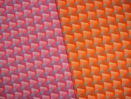 Rocha Canvas Kleingemusterd pink orange 330934 330424 q2