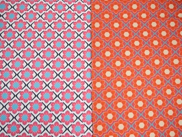 Rocha Canvas Retroblumen naturweiss pink orange 334010 334934 q1
