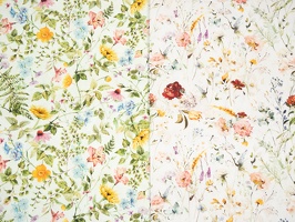 Tarrenz Baumwollwebware Blumen bunt weiss 413011 419011 q1