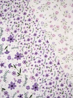Tarrenz Baumwollwebware Blumen lila flieder weiss 410011 412011 416011 h1