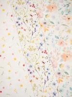 Tarrenz Baumwollwebware Blumen Marienkaefer Schmetterlinge Wasserfarbe 418011 414011 411011 h1