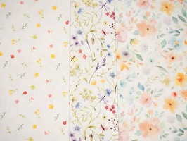 Tarrenz Baumwollwebware Blumen Marienkaefer Schmetterlinge Wasserfarbe 418011 414011 411011 q1