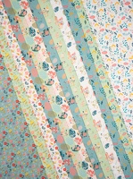 Spring Baumwollwebware alleFarben Blumen Voegel Ostereier Huehner bunt tuerkis pistazie weiss h1