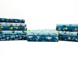 MrsMintdesign Ahoi Baumwolljersey  petrol helblau q 1