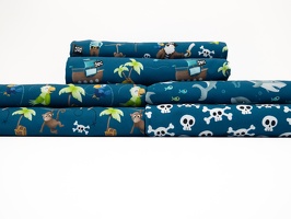 MrsMintdesign Ahoi Baumwolljersey petrol Papagai Affe Hai Oktopus Palme Piratenschiff q 5
