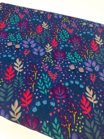 EmjoDesign Wildflowers Viskosewebware 100254 royalblau h 1