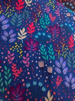 EmjoDesign Wildflowers Viskosewebware 100254 royalblau h 2