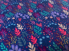 EmjoDesign Wildflowers Viskosewebware 100254 royalblau q 1