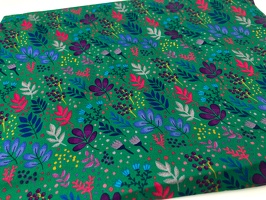 EmjoDesign Wildflowers Viskosewebware 100365 grasgruen q 1