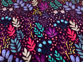 EmjoDesign Wildflowers Viskosewebware 100648 violett q 2