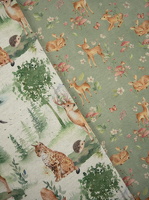 Isla hh25 Alpenfleece Waldtiere Rehe Blumen 219170 630265 h1