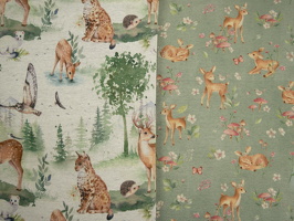 Isla hh25 Alpenfleece Waldtiere Rehe Blumen 219170 630265 q1