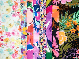 Julia Viskose alleFarben Blumen Blaetter q1