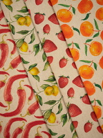 Ulli Leinenoptik Chillischoten Zitronen Erdbeeren Orangen 102172 103172 104172 101172 h1