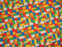 Bill Baumwollwebware Klemmbaustaune bunt 821999 q2