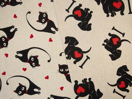 Petra Canvas Katzen Herzen Dackel Herzen 166172 125172 q2