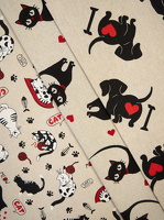 Petra Canvas Katzen Katzen Herzen Dackel Herzen 136172 166172 125172 h1