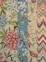 Oliver Gobelin floral chevron q1 h