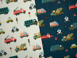 Elias Baumwolljersey Fahrzeuge naturweiss jeansblau 111009 111746 q2