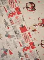 Christmas Dekostoff Tannen Hirsche Geschenke Weihnachtsmaenner 708172 709172 115172 h1