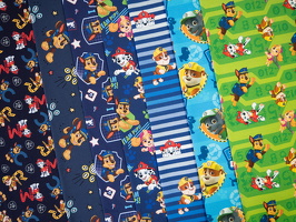 PawPatrol Baumwolljersey Hunde Buchstaben Skye Chase Marshall Hunde Streifen Hundekoepfe Springendehunde q2