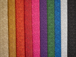 Glitter Baumwollwebware alleFarben q1