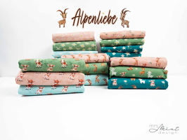 MrsMintDesign Alpenliebe Baumwolljersey alleFarben Steinboecke Kuehe Floral q1 Typo