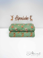 MrsMintDesign Alpenliebe Baumwolljersey Steinboecke Kuehe Steinboecke batik aquarell gruen 351603 347603 h1 Typo