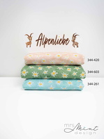 MrsMintDesign Alpenliebe Baumwolljersey Blueten apricot gruen mint 344420 344603 344261 h2 Typo n