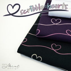 Scribble Hearts by Mrs Mint Design 082862
