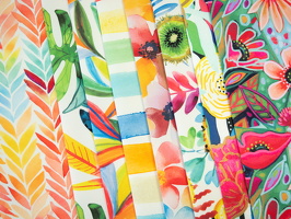 Aurelia Outdoor-Canvas alleFarben  Blaetter Floral Streifen Blueten Blumen q2