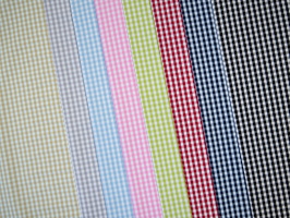 Checks Baumwollwebware  alleFarbenRaute 3mm q2