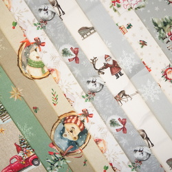 Dekostoffe Vororder: Santa, Winterberg, Laura