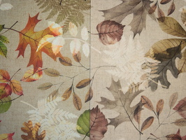 Laura Dekostoff Blaetter Herbstlaub camel hellbeige 625672 625170 q1