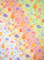 Easter Baumwollwebware Eier Bluemchen bunt 641011 641112 641432 641601 h